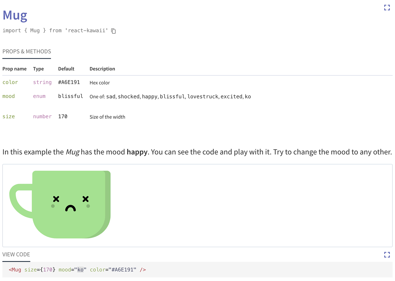 React Kawaii documentation